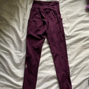 P’tula Maroon Leggings with pockets